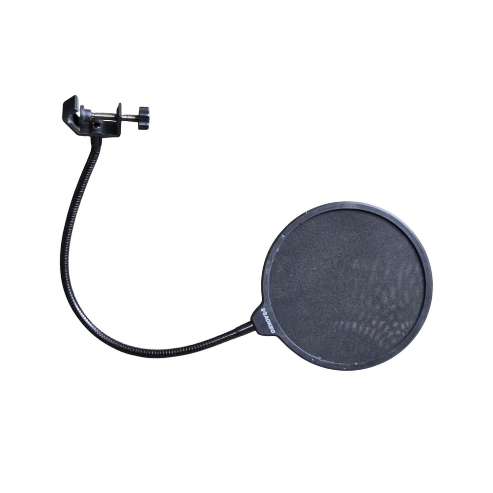 Aokeo Professional Microphone Pop Filter Universal Black Gooseneck Shield
